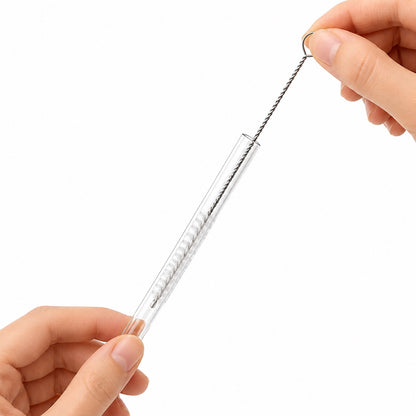 10'lu Pipet Temizleme Fırçası Cam Metal Silikon Pipet Termos Stanley Uyumlu Uzun Saplı Temizleme Fırçası